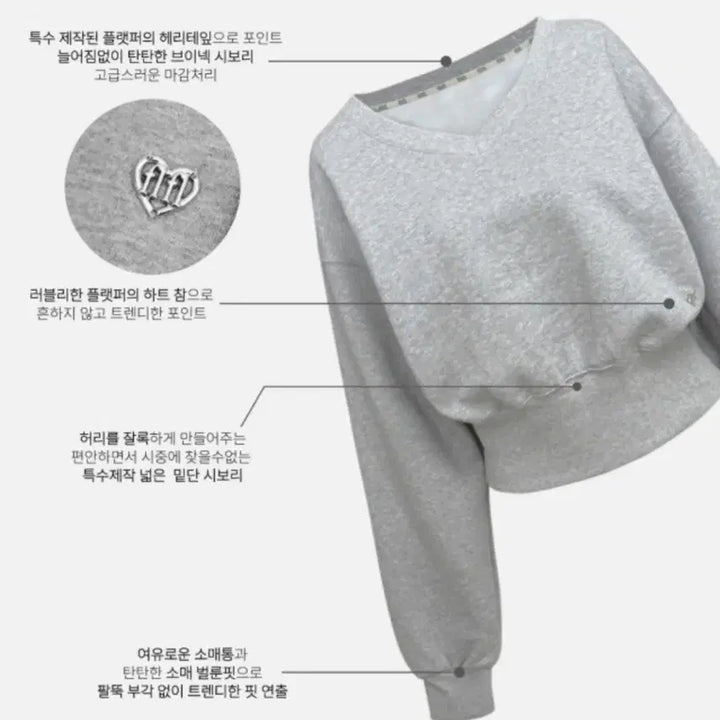 [BUNJANG] Flat Per Signature 25 Heart Training Set / [미개봉] 플랫퍼 시그니처25 하트 트레이닝 후드집업 맨투맨 와이드팬츠