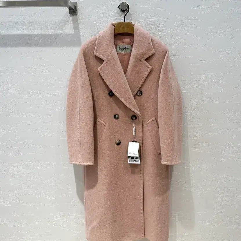 [BUNJANG] Max Mara 101801 Pink Double Coat / 막스마라 핑크 더블 코트 101801