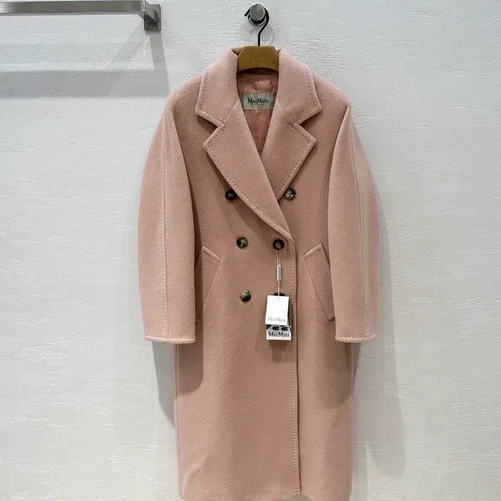 [BUNJANG] Max Mara 101801 Pink Double Coat / 막스마라 핑크 더블 코트 101801