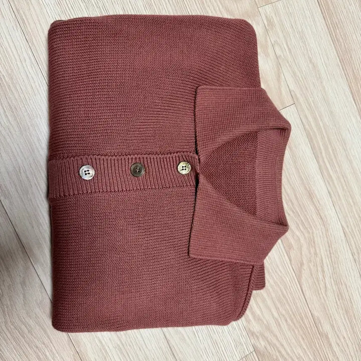 [SOLD OUT] 유스 니트 카라 티 로즈 핑크 M