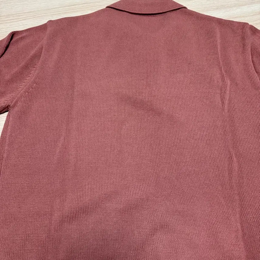 [SOLD OUT] 유스 니트 카라 티 로즈 핑크 M