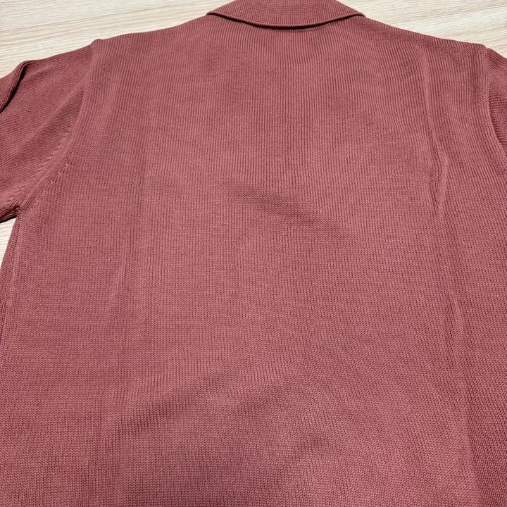 [SOLD OUT] 유스 니트 카라 티 로즈 핑크 M