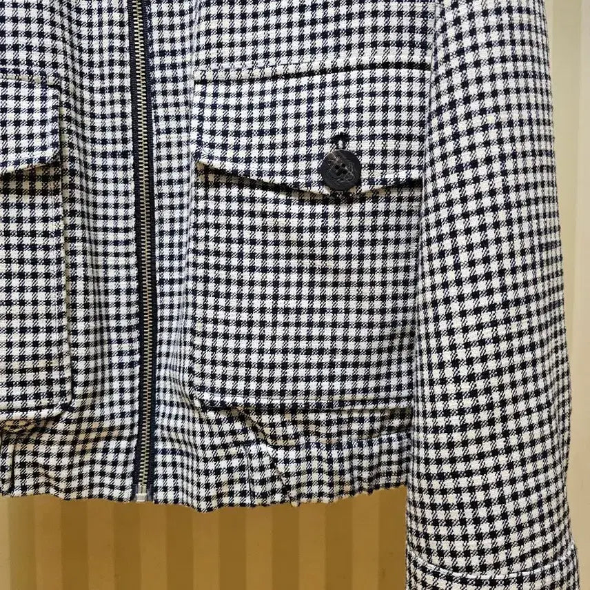 [BUNJANG] Man on the Boon Gingham Check Wool Jacket / 맨온더분 자켓 울 48