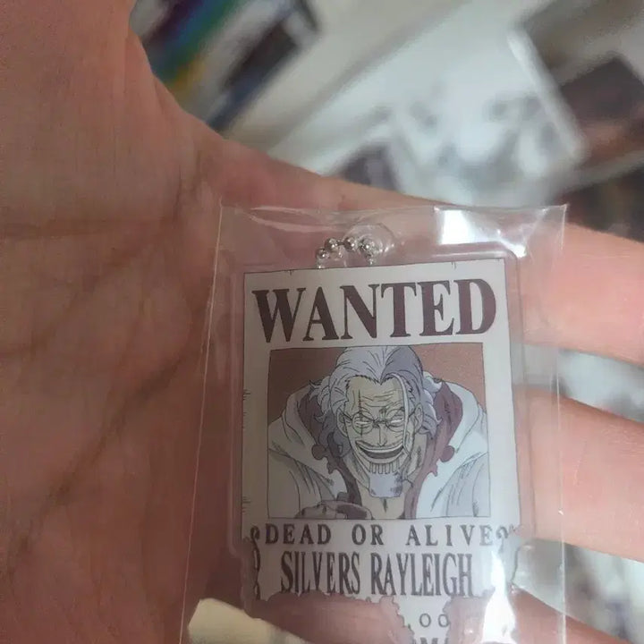 [BUNJANG] One Piece Silvers Rayleigh Wanted Poster Acrylic Keyring / 원피스 실버즈 레일리 수배서 아크릴 키링