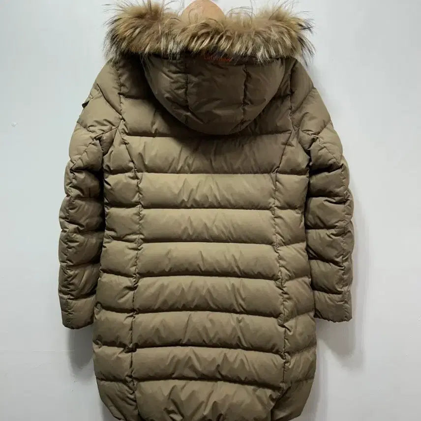 [BUNJANG] Lafuma Women's Long Down Padded Jacket / 라푸마 여성 M 카키 롱 패딩 폭스퍼 후드