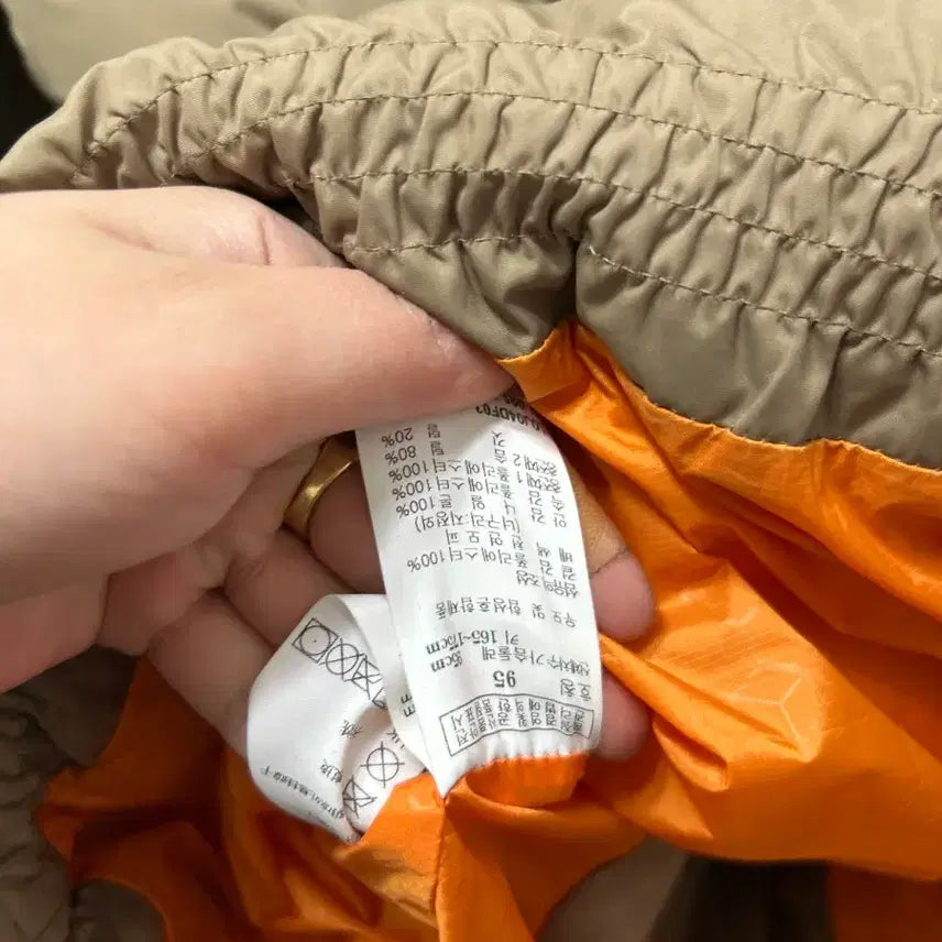 [BUNJANG] Lafuma Women's Long Down Padded Jacket / 라푸마 여성 M 카키 롱 패딩 폭스퍼 후드