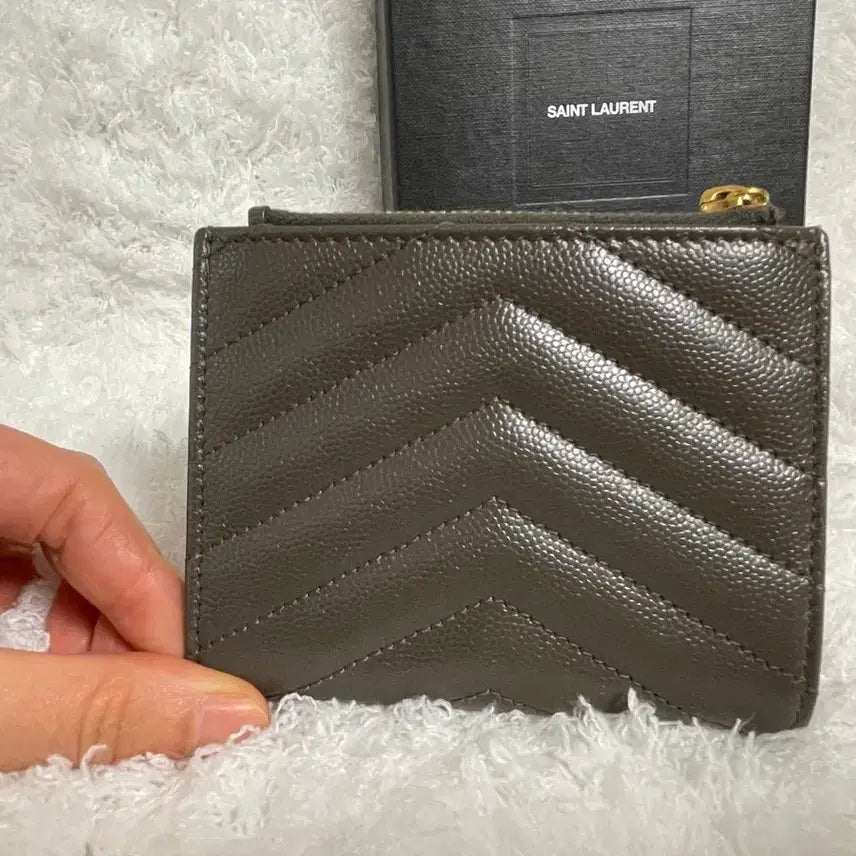 [BUNJANG] Saint Laurent Matelasse Card Wallet / 생로랑 마틀라세 반지갑 BOW07
