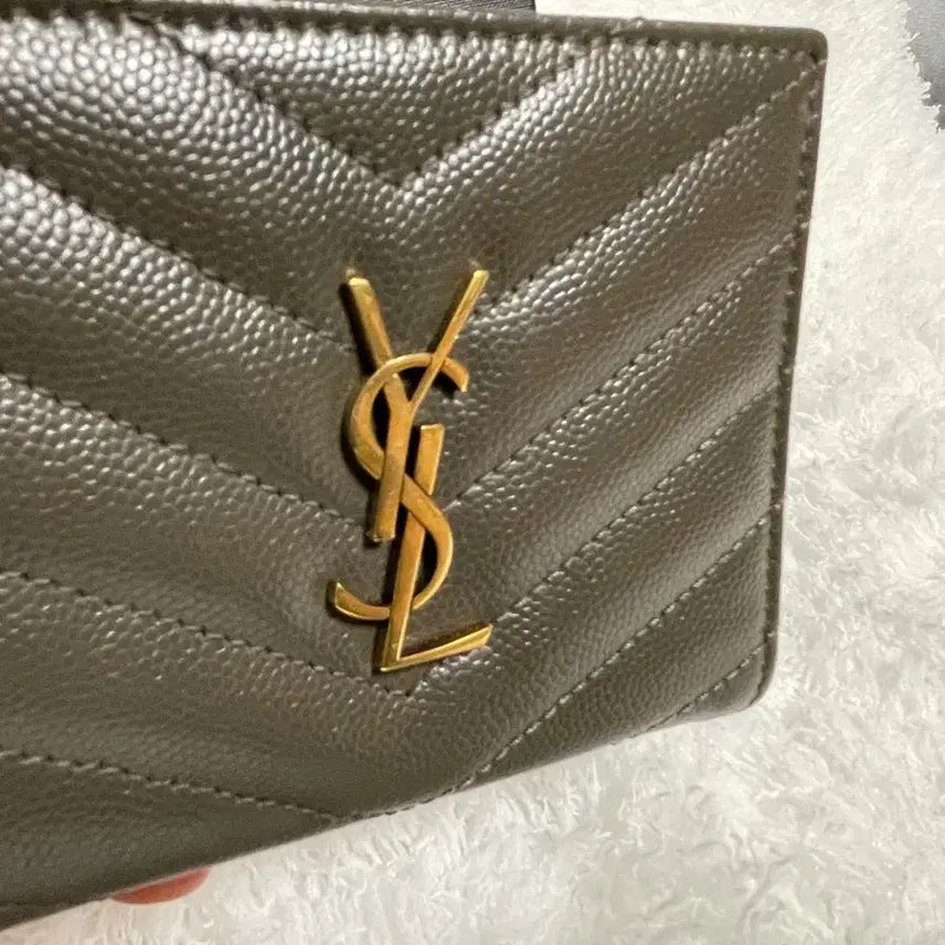 [BUNJANG] Saint Laurent Matelasse Card Wallet / 생로랑 마틀라세 반지갑 BOW07