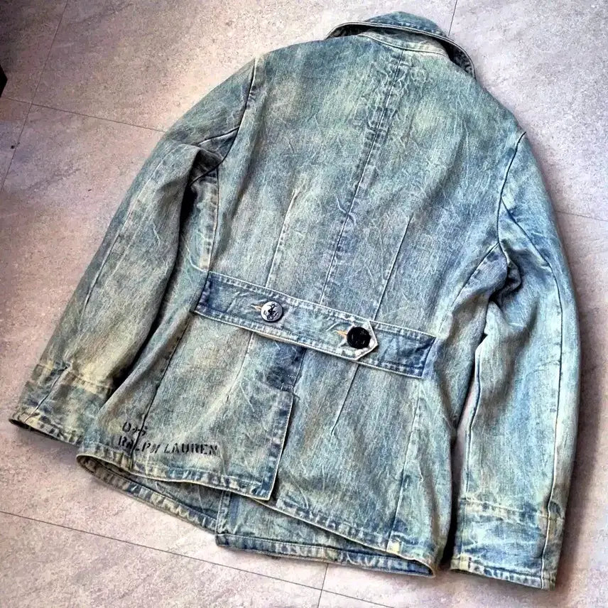 [BUNJANG] Denim &amp; Supply Denim Pea Coat S / 데님앤서플라이 데님 피코트 S