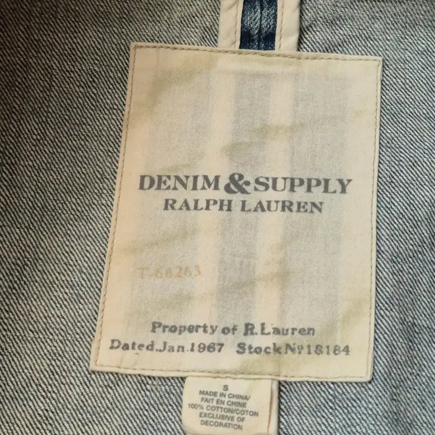 [BUNJANG] Denim &amp; Supply Denim Pea Coat S / 데님앤서플라이 데님 피코트 S