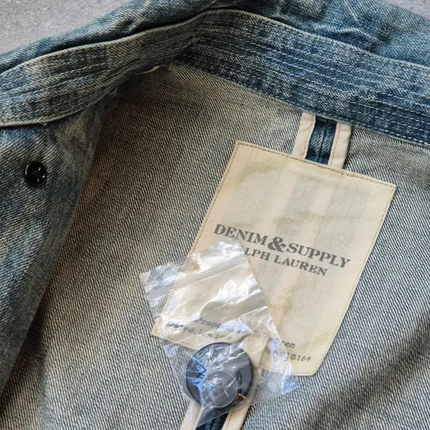 [BUNJANG] Denim &amp; Supply Denim Pea Coat S / 데님앤서플라이 데님 피코트 S