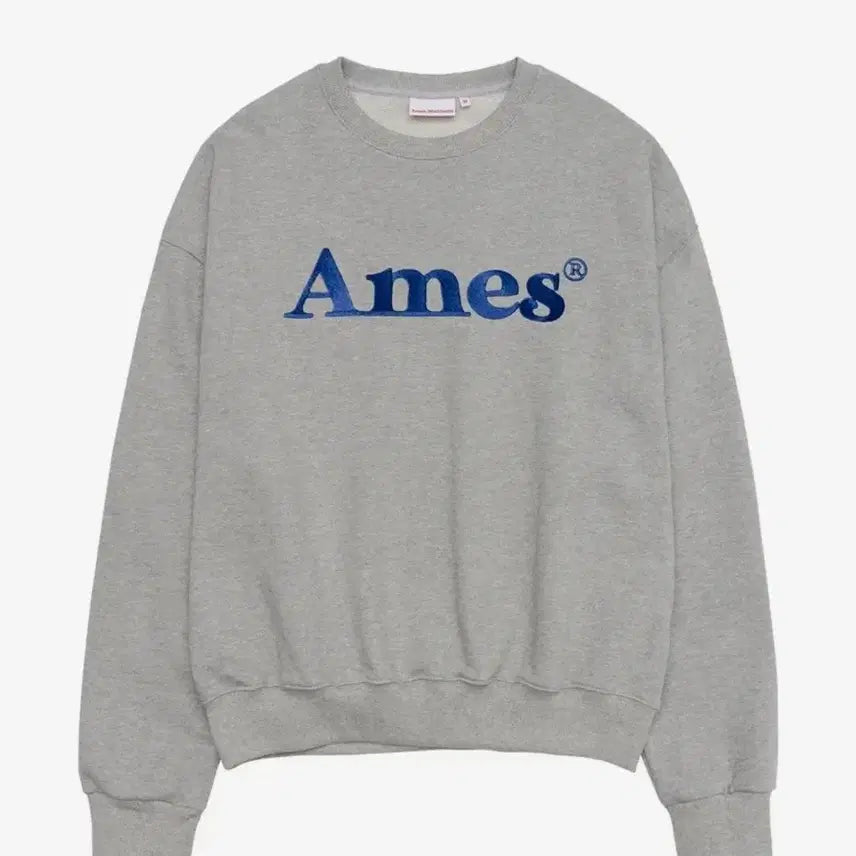 [BUNJANG] AMES Gray Logo Sweatshirt (L) / [새제품]아메스 그레이 로고 맨투맨 L