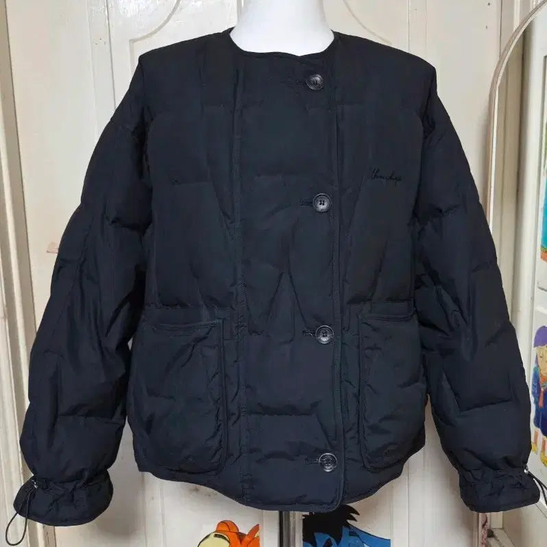 [BUNJANG] Thursday Island Black Goose Down Padded Jacket / (S) 써스데이아일랜드 블랙 구스패딩 자켓