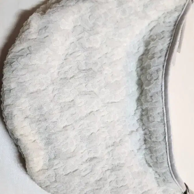 [BUNJANG] Shoulder Bag / 레이스 셔링 화이트 블랙 숄더백