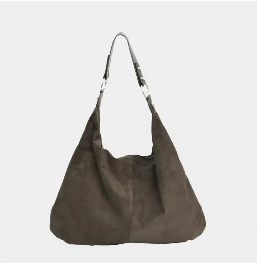 [BUNJANG] Gose Suede Brown Shoulder Bag / 고세 스웨이드 브라운 숄더백