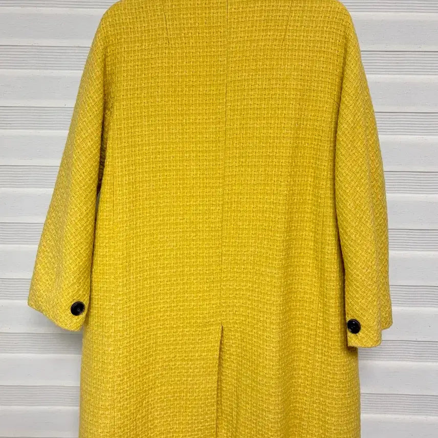 [BUNJANG] SYSTEM Yellow Tweed Coat / SYSTEM 시스템 옐로우 트위드 코트