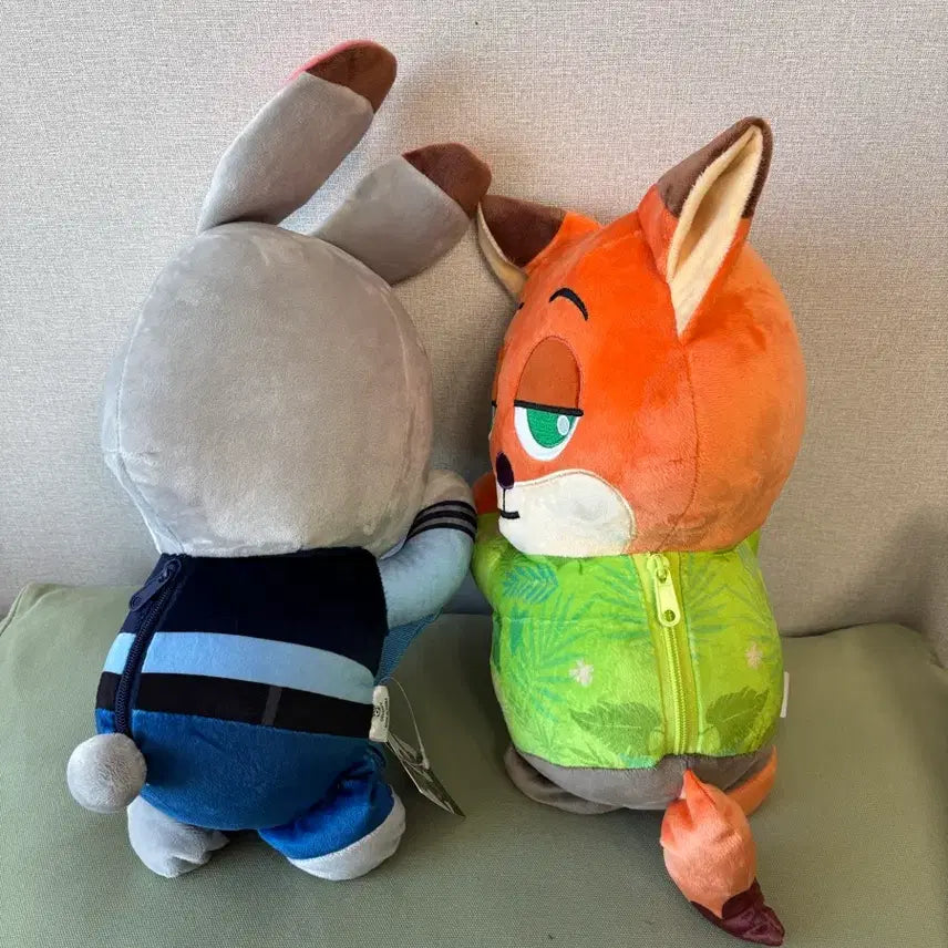 [BUNJANG] Zootopia Nick and Judy Backpack Set / 주토피아 닉,주디 인형 백팩 세트