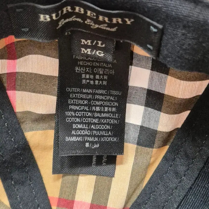 [BUNJANG] Burberry Check Cotton Ball Cap / (정품) 버버리 체크 코튼 볼캡 L사이즈 (명품 남자 여자 모자)