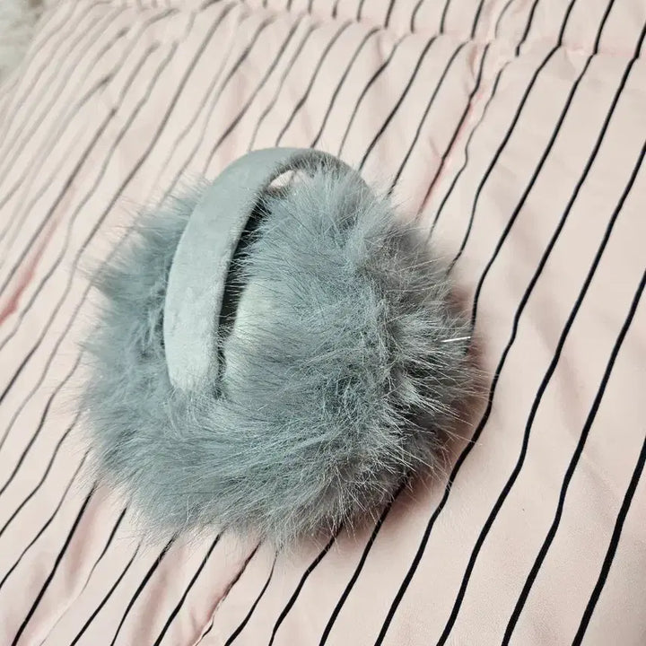 [BUNJANG] Y2K Fur Earmuffs / (새상품) 접이식 털 귀마개 그레이 y2k 갸루 감성 털 귀도리