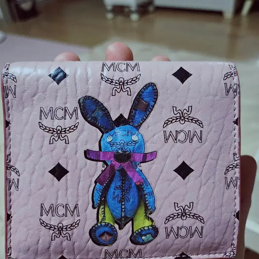 [BUNJANG] MCM Rabbit Wallet / MCM핑크 래빗 반지갑