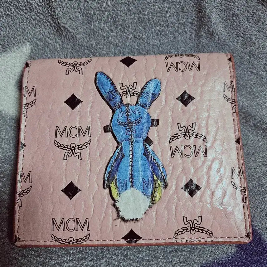 [BUNJANG] MCM Rabbit Pink Wallet / MCM핑크 래빗 반지갑