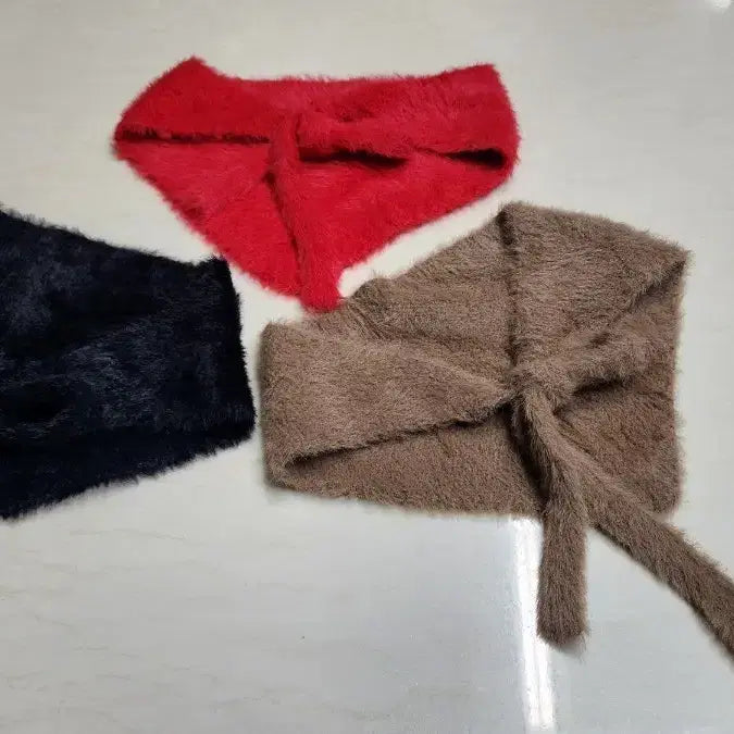 [BUNJANG] Baraclava Muffler / 바라클라바 머플러 쁘띠 목도리 블랙/레드/브라운