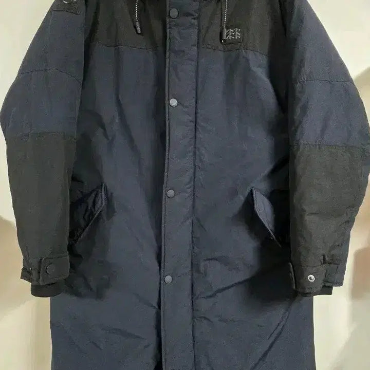 [BUNJANG] Kolon Sport Goose Down Long Padded Jacket (Navy) - Size 95 / 코오롱  구스다운 롱패딩- 사이즈 95