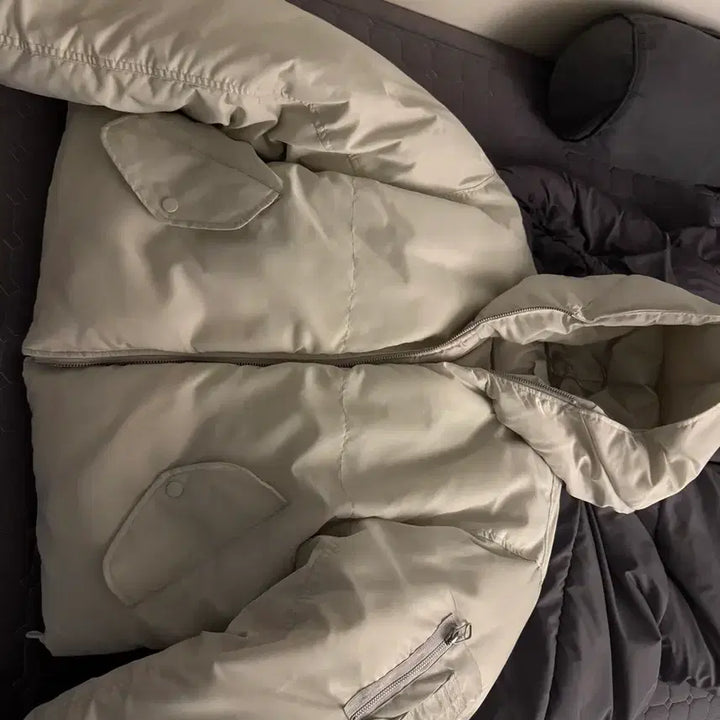 [BUNJANG] Unbranded Cropped Hooded Padded Jacket / 크롭 후드 패딩