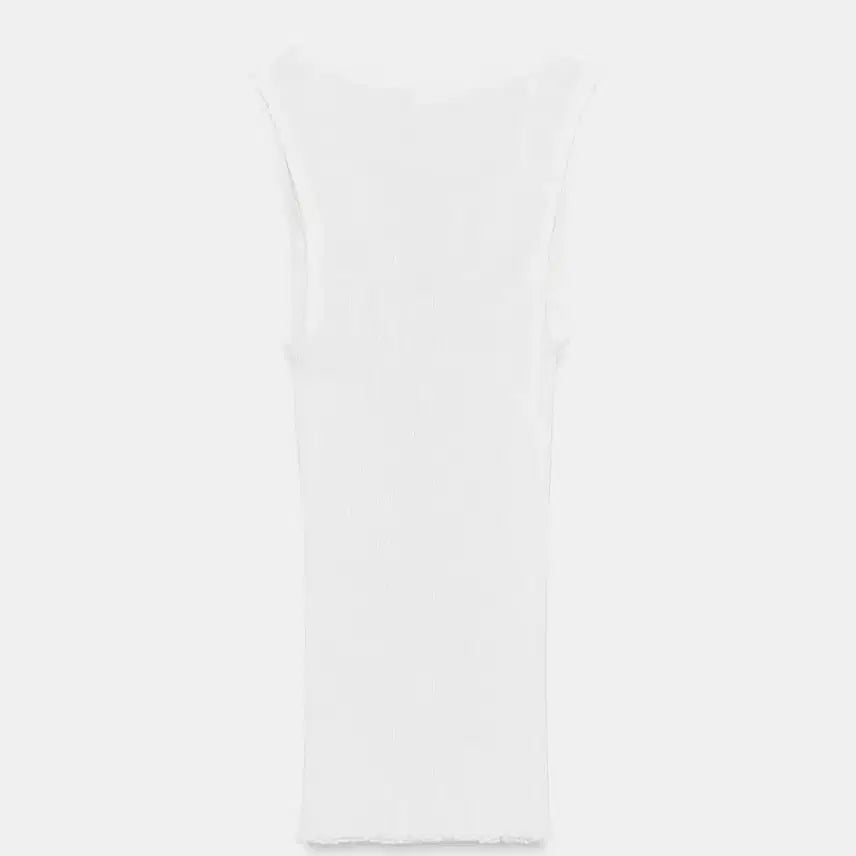 [BUNJANG] ZARA 자라 레이스 리브드 티셔츠, 자라 레이스 나시 / ZARA 자라 레이스 리브드 티셔츠, 자라 레이스 나시