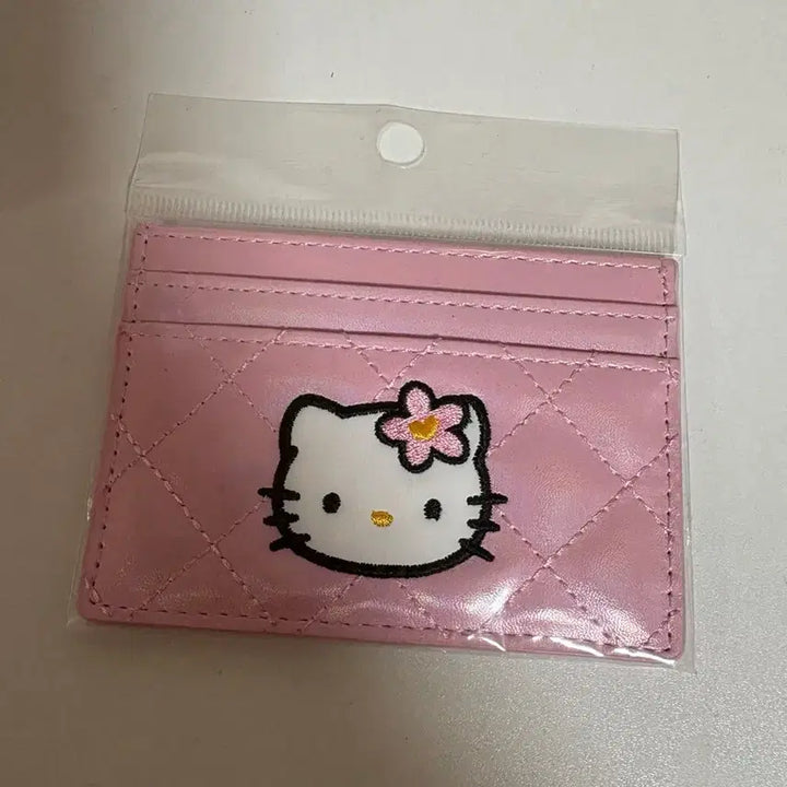 [BUNJANG] Hello Kitty Quilted Card Wallet / 미사용) 헬로키티 퀼팅 카드지갑