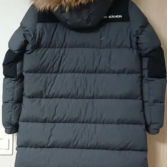 [BUNJANG] Eider 700 Fill Hooded Long Down Jacket Gray Size L / 아이더 700필 후드 롱패딩 그레이(L)