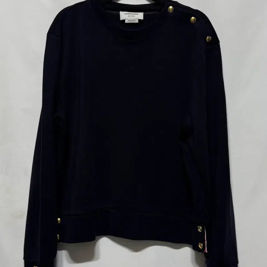 [BUNJANG] Thom Browne Gold Button Wool Knit Sweater / 3 톰브라운 금장 버튼 울 니트