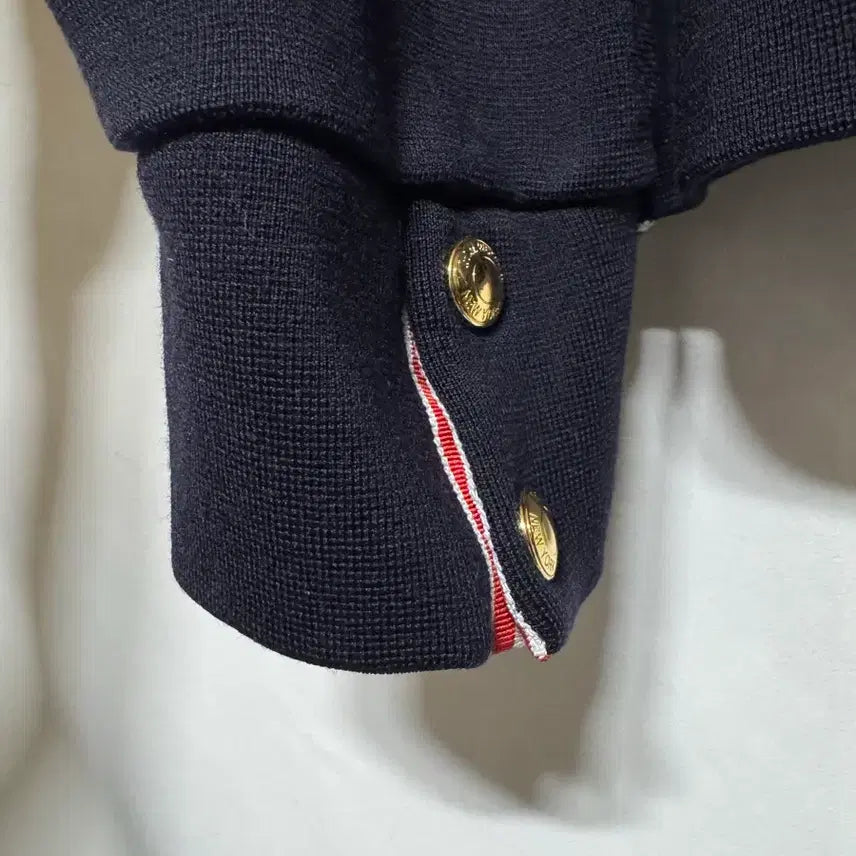 [BUNJANG] Thom Browne Gold Button Wool Knit Sweater / 3 톰브라운 금장 버튼 울 니트