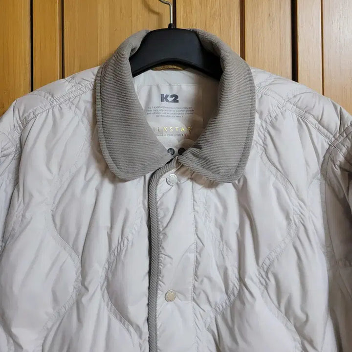 [BUNJANG] K2 Silkstar Wave Goose Down Lightweight Padded Jacket / K2 퀼팅 실크스타 웨이브 구스다운 경량패딩 90
