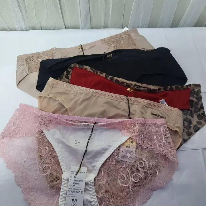[BUNJANG] Wonderbra Panties 90 Size 5-Piece Mix Set / [새상품]원더브라 팬티 90싸이즈/5장 믹스(5종류)