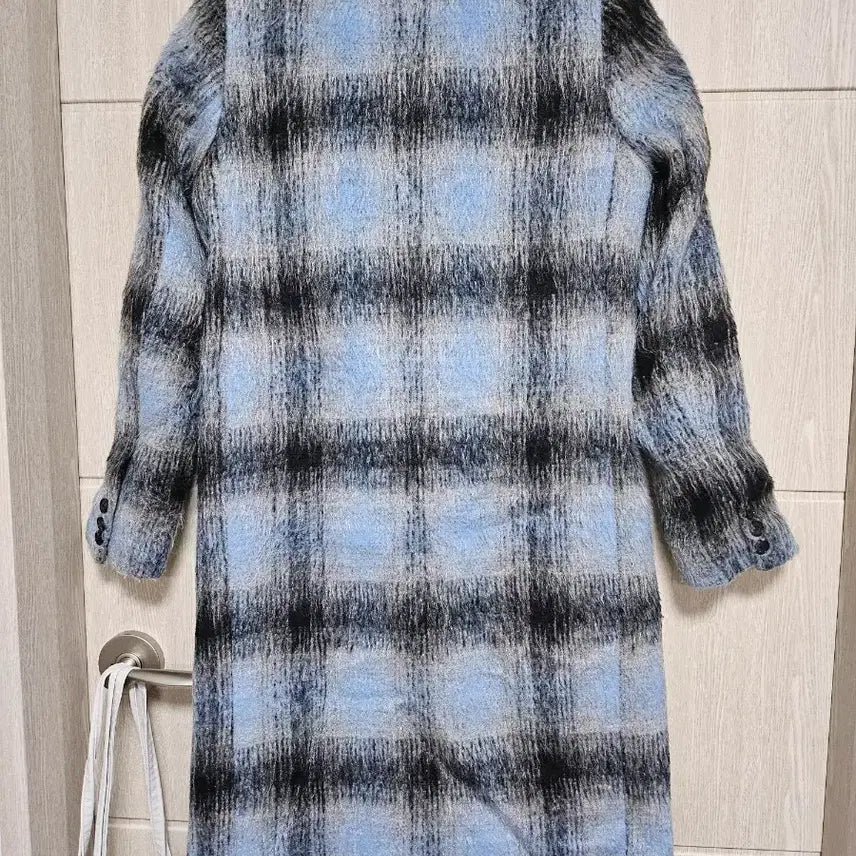 [BUNJANG] Checkered Long Coat / 체크무늬 롱코트