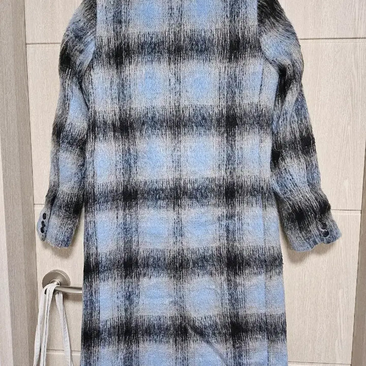 [BUNJANG] Checkered Long Coat / 체크무늬 롱코트