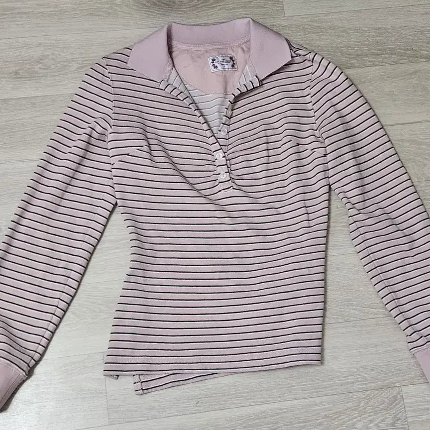 [BUNJANG] Sculptor Shirred Tennis Shirt Pink (S) / 스컬프터 셔링 테니스 셔츠 핑크 s