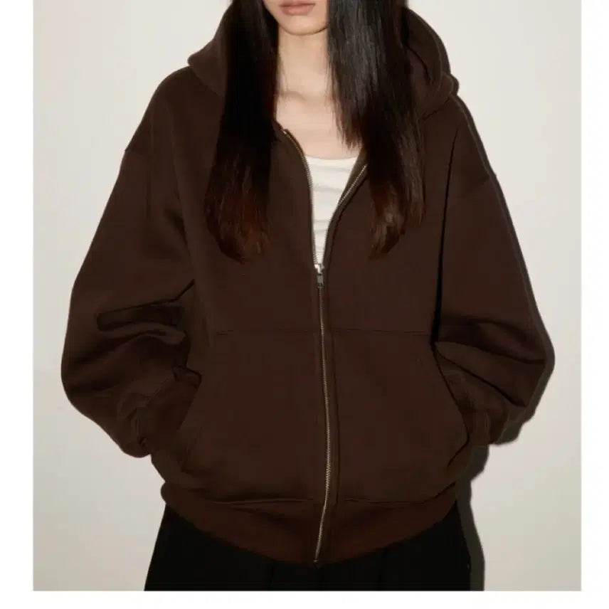 [BUNJANG] Boundary Brown Hoodie XL / (새상품)바운더리 브라운 후드집업 xl