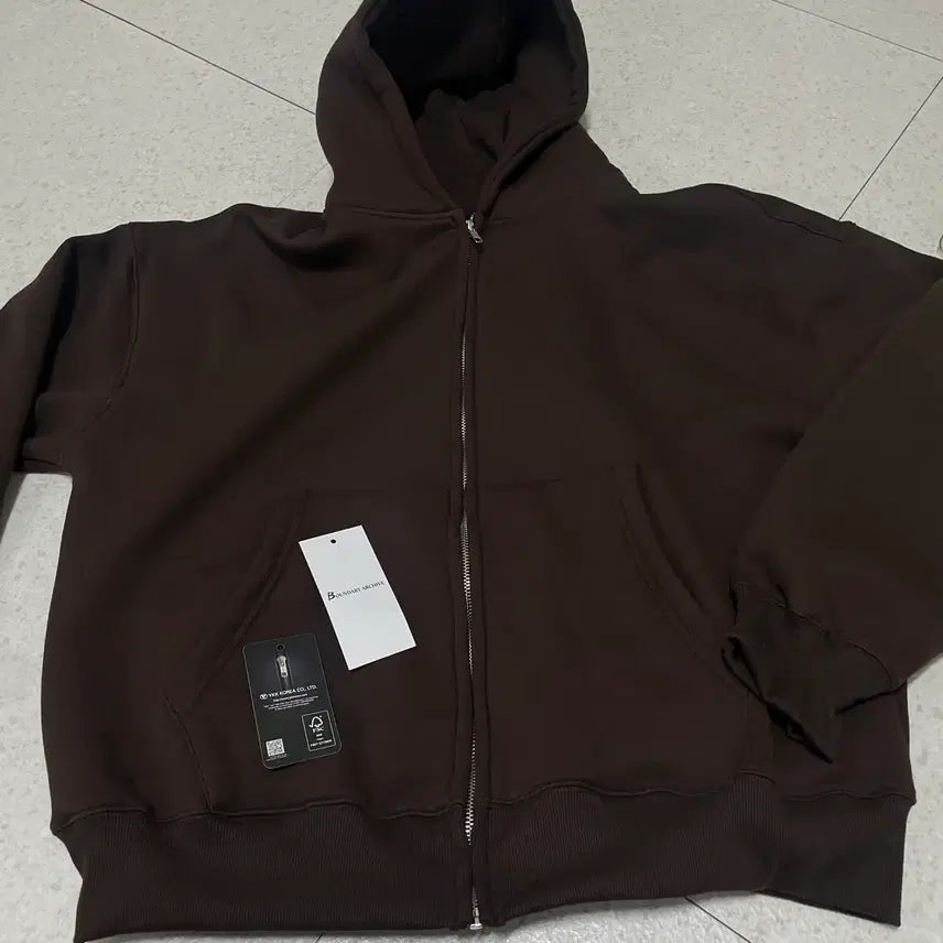 [BUNJANG] Boundary Brown Hoodie XL / (새상품)바운더리 브라운 후드집업 xl