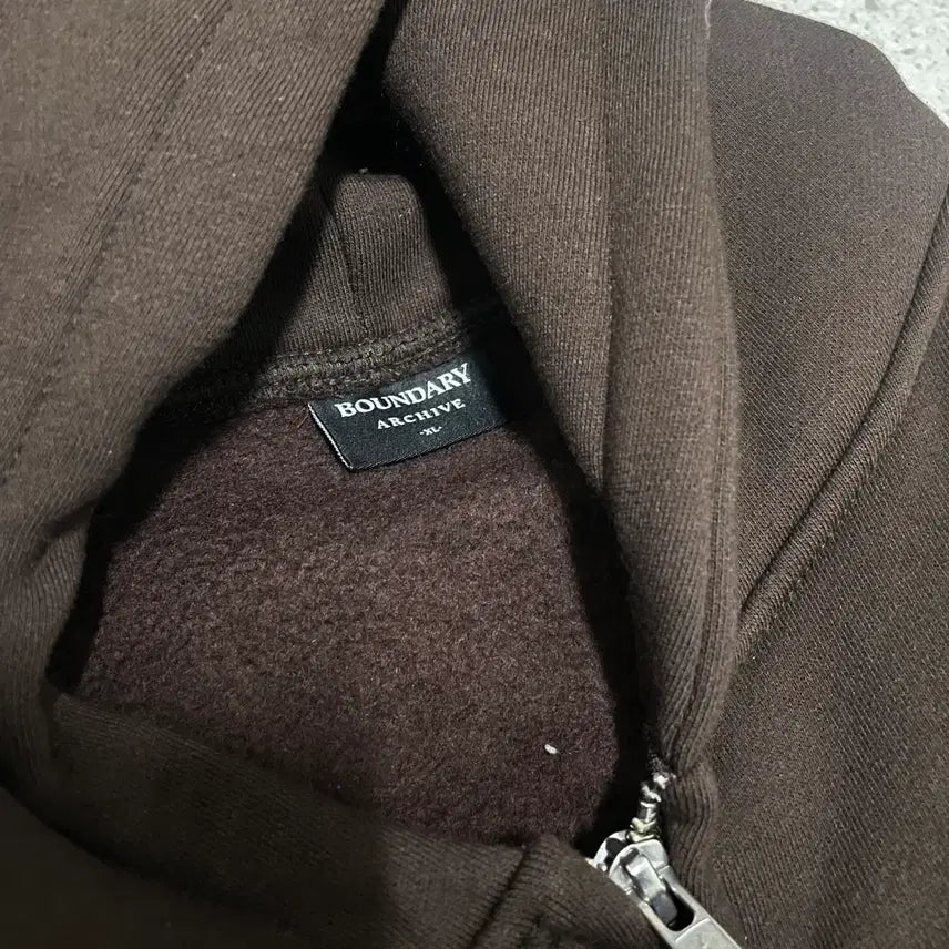 [BUNJANG] Boundary Brown Hoodie XL / (새상품)바운더리 브라운 후드집업 xl
