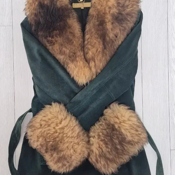 [BUNJANG] Joinus Suede Mouton Coat 66 / 조이너스 스웨이드 무스탕 코트 66