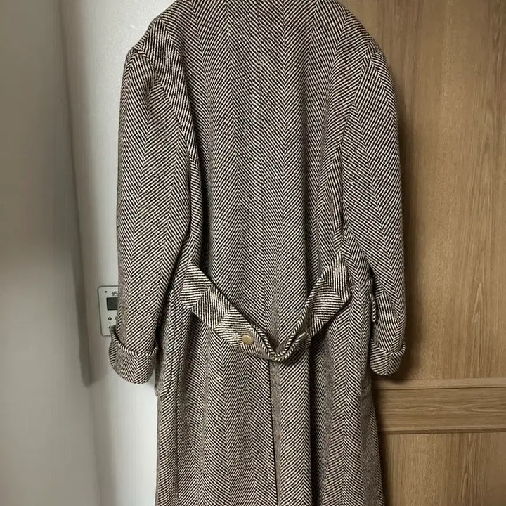 [BUNJANG] Wythe Herringbone Polo Coat Size L / Wythe 헤링본 폴로코트 L사이즈