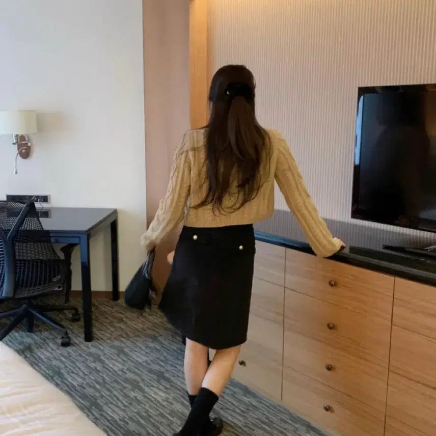 [BUNJANG] Miel Corduroy Skirt / 미엘 코듀로이 골덴 스커트 시에 모네 리본빛