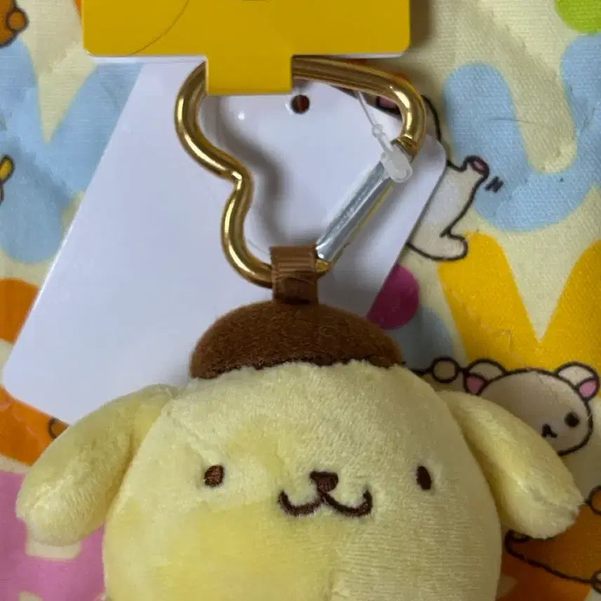 [BUNJANG] Sanrio PomPomPurin Heart Carabiner Keyring / 산리오 폼폼푸린 하트 카라비너 키홀더 [일본정품 새상품]