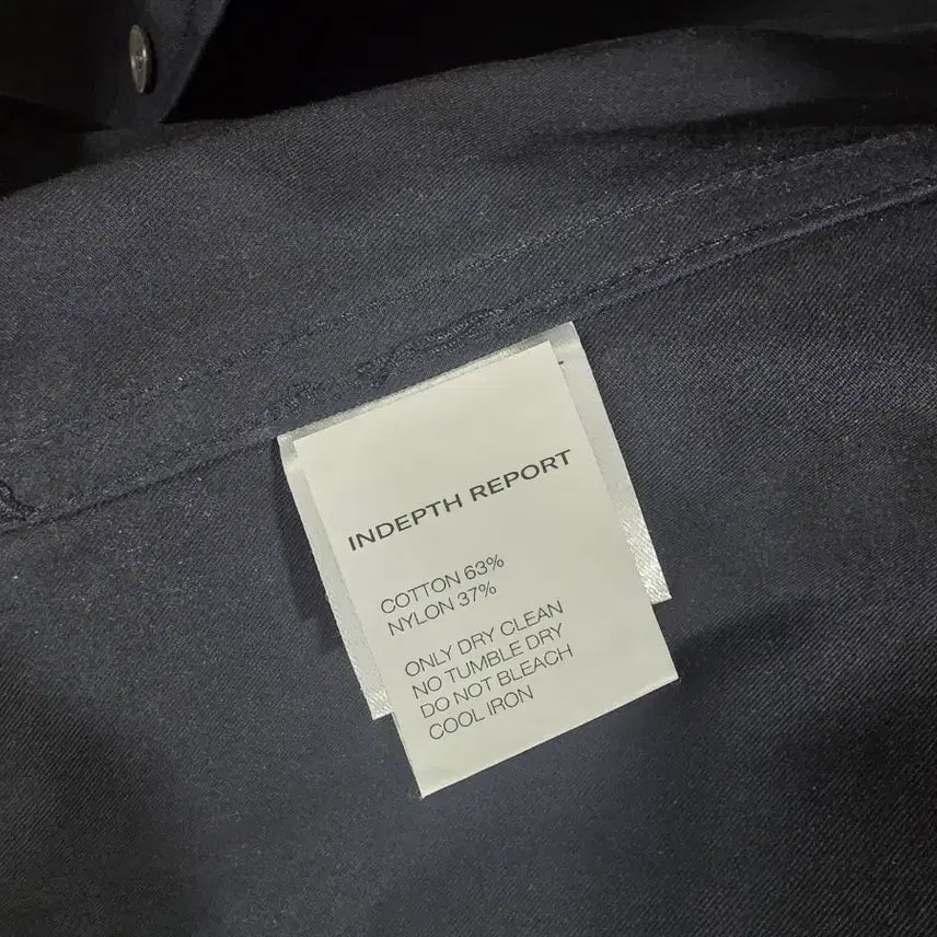 [BUNJANG] InDepthReport Black Shirt Jacket (Size 2) / 인뎁스리포트 블랙 셔츠 자켓 2