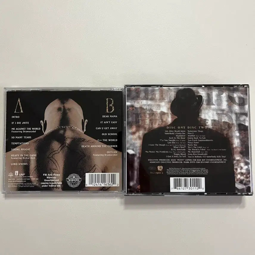 [BUNJANG] 2Pac & The Notorious B.I.G CD Bundle / 외힙 2Pac & Notorious BIG