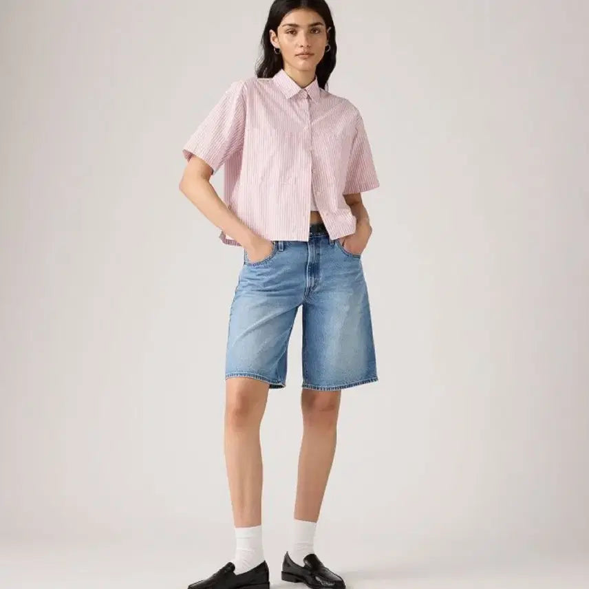 [BUNJANG] Levi's Women's Bermuda Dad Pants / 새상품:) 리바이스 여성 배기 대드 버뮤다팬츠 27사이즈