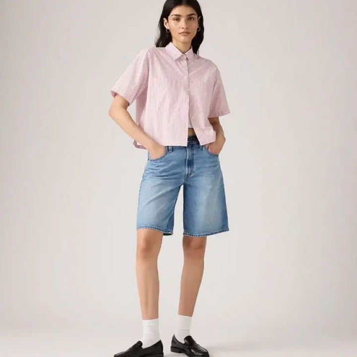 [BUNJANG] Levi's Women's Bermuda Dad Pants / 새상품:) 리바이스 여성 배기 대드 버뮤다팬츠 27사이즈