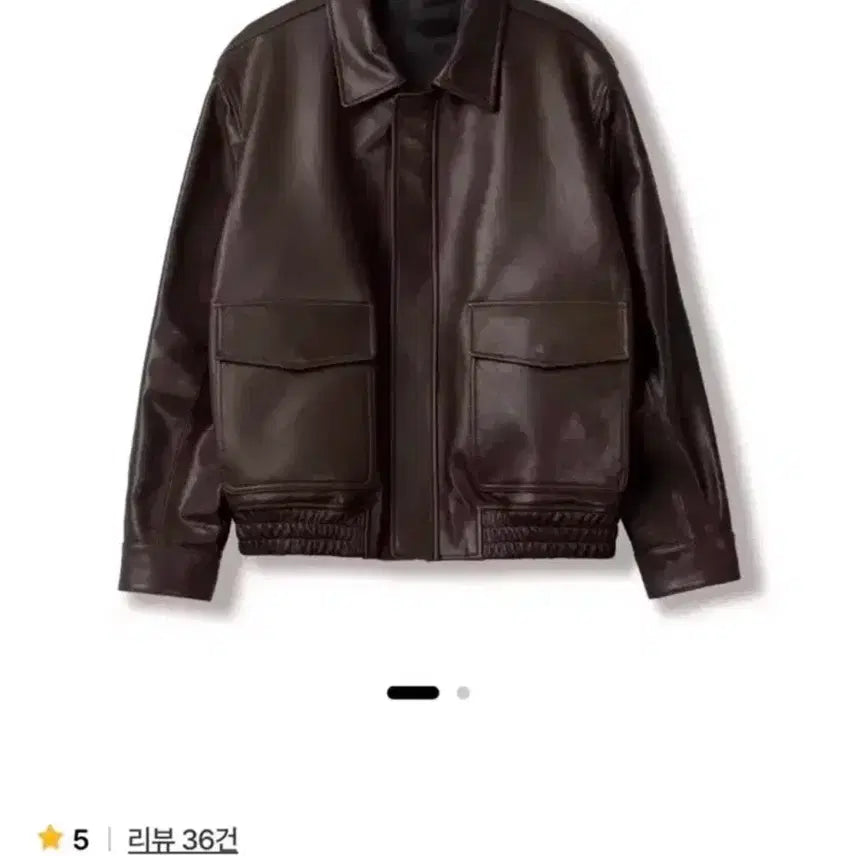 [BUNJANG] SEW A-2 Leather Jacket (Size 1) / SEW 스테디에브리웨어 A-2 레더 자켓 1사이즈
